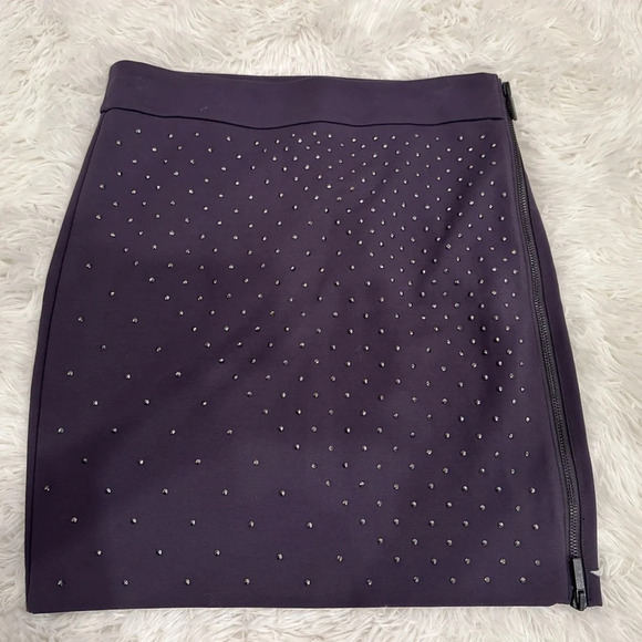 Armani exchange side zip up skirt with  rhinestones| Size 6 - Picture 1 of 4